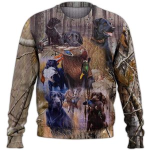 Labrador Retriever Duck HuntingSweater, Labrador Sweater, Dog Sweater For Humans