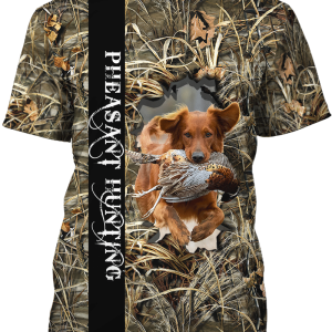 Pheasant Hunting Dog T-Shirt, Dog T-Shirt For Humans